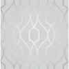 Fresco Apex Trellis Wallpaper Stone Silver Wallpaper -Home Improvement 13978199 7204991584361907