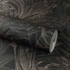Grandeco Aliare Black Raised Textured Metallic Wallpaper -Home Improvement 13980237 1694998777511176