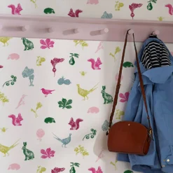 Joules Etched Woodland Creme Multi Wallpaper -Home Improvement 13991836 1675003722805598