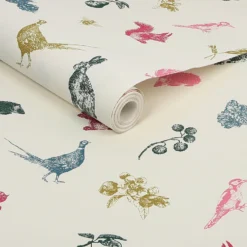 Joules Etched Woodland Creme Multi Wallpaper -Home Improvement 13991836 1935003722648047