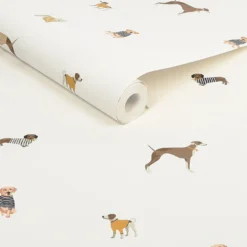 Joules Harbour Dogs Crème Wallpaper -Home Improvement 13991838 1935003724253695