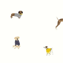 Joules Harbour Dogs Crème Wallpaper -Home Improvement 13991838 7855003724354456