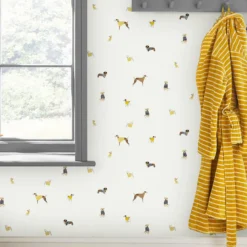 Joules Harbour Dogs Crème Wallpaper -Home Improvement 13991838 8935003724210936