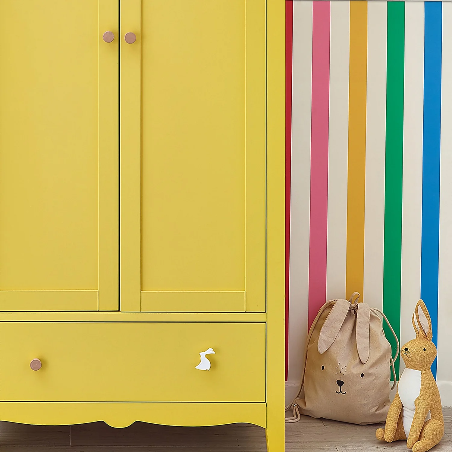 Joules Kids Country Critters Chunky Stripe White And Rainbow Wallpaper 7 Joules Kids Country Critters Chunky Stripe White And Rainbow Wallpaper - Image 5