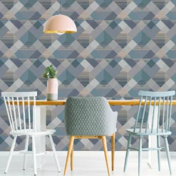 Superfresco Easy Kaleidoscope Denim Wallpaper -Home Improvement 13991896 1585003725738269