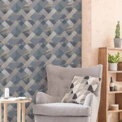 Superfresco Easy Kaleidoscope Denim Wallpaper -Home Improvement 13991896 9325003725797873