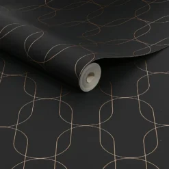 Superfresco Colours Eternity Black And Gold Wallpaper -Home Improvement 13991900 1075003725829418