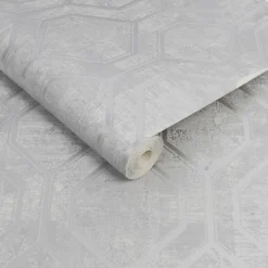 Superfresco Colours Armature Silver Wallpaper -Home Improvement 13991910 1545003726655861