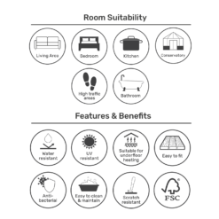 EGGER HOME Natural Creston Oak 8mm Aqua+ Laminate Flooring -Home Improvement 13999102 8335014868466066