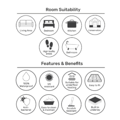 None Rigid Core Luxury Vinyl Flooring - Natural Oak Effect -Home Improvement 14005585 1565014868780973