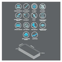 None Rigid Core Marble Tile Luxury Vinyl Flooring - Flooring Sample -Home Improvement 14186442 2125009721282789