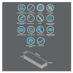 None Rigid Core Natural Oak Effect Luxury Vinyl Flooring - Flooring Sample -Home Improvement 14186444 1325009721486555