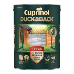 Cuprinol Ducksback Shed & Fence Paint Herring Grey - 5L -Home Improvement 14231558 4125036401593774