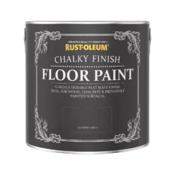 Rust-Oleum Chalky Floor Paint Black Sand - 2.5L -Home Improvement 14606519 4925053487447289